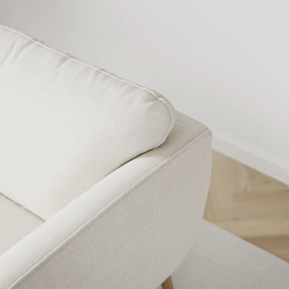 Madison Lux - Hörnsoffa 2+3-sits, hörn 1 - Vit