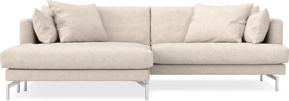 Harper - 4-sits med schäslong XL vänster - Vit
