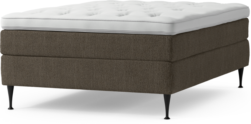 Delux Sense - Kontinentalsäng, enkelsäng 140 cm med bäddmadrass och sängben