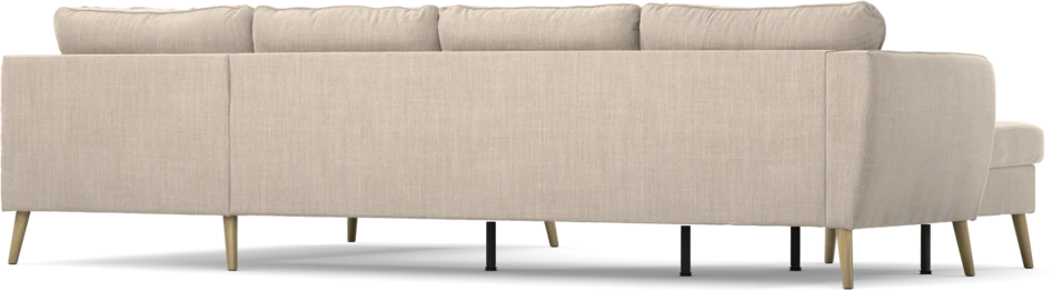 County - 3-sits soffa med schäslong vänster och divan höger - Beige