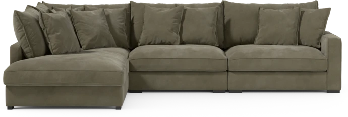 Rossi, 3-sits soffa med divan vänster