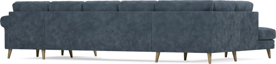 Eden - 3-sits soffa med divan vänster och schäslong höger - Blå