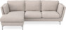 Madison Lux - 2-sits soffa med schäslong vänster - Beige
