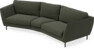 Madison - 3-sits soffa svängd, 90 cm - Grön