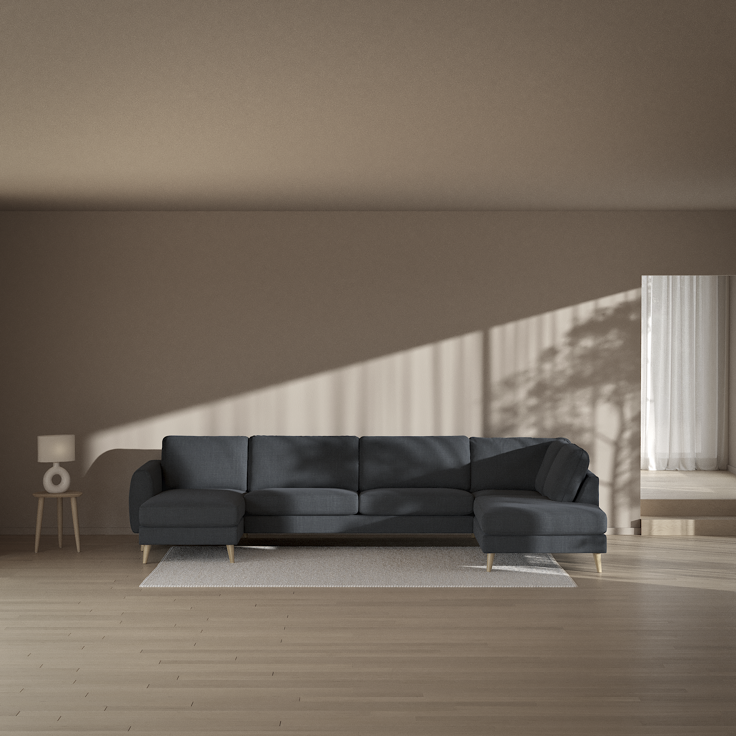 Bridge - 3-sits soffa med schäslong vänster och divan höger - inspiration
