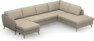 County - 3-sits soffa med schäslong vänster och divan höger - Beige
