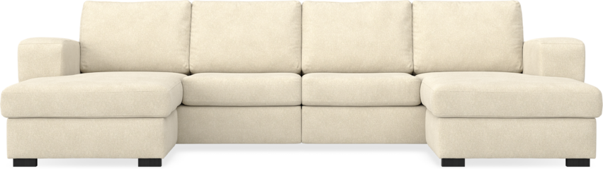 Friday - 2-sits soffa med två schäslonger - Beige