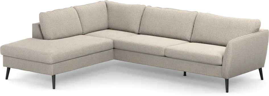 County - 2,5-sits soffa med divan vänster - Beige
