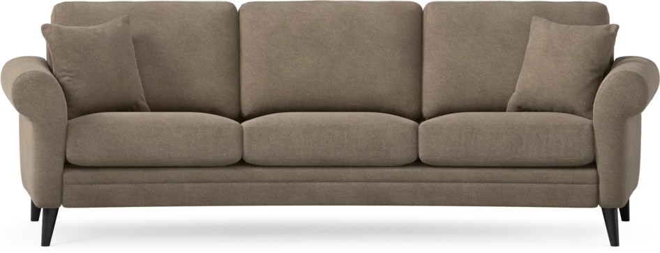 Eden - 3-sits soffa svängd - Brun