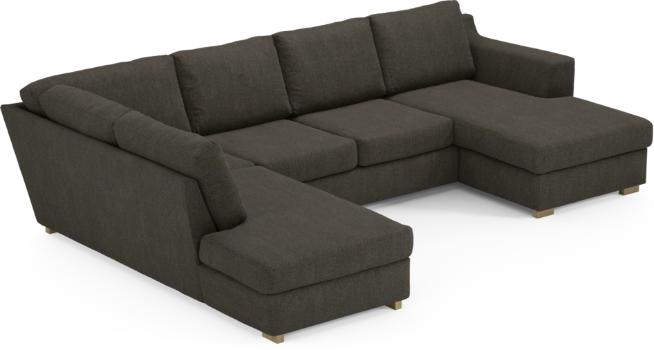 Friday - 3-sits soffa med divan vänster och schäslong höger - Brun