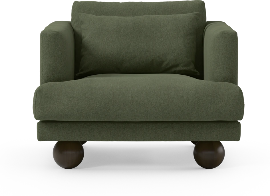 Harper - Fåtölj, 75 cm - Grön