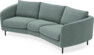 Madison - 3-sits soffa svängd, 70 cm - Turkos