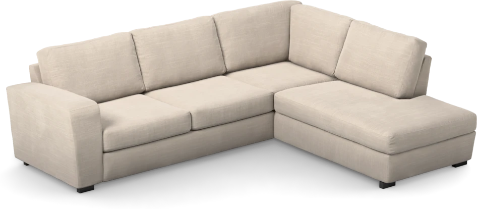 Friday - 2,5-sits soffa med divan höger - Beige
