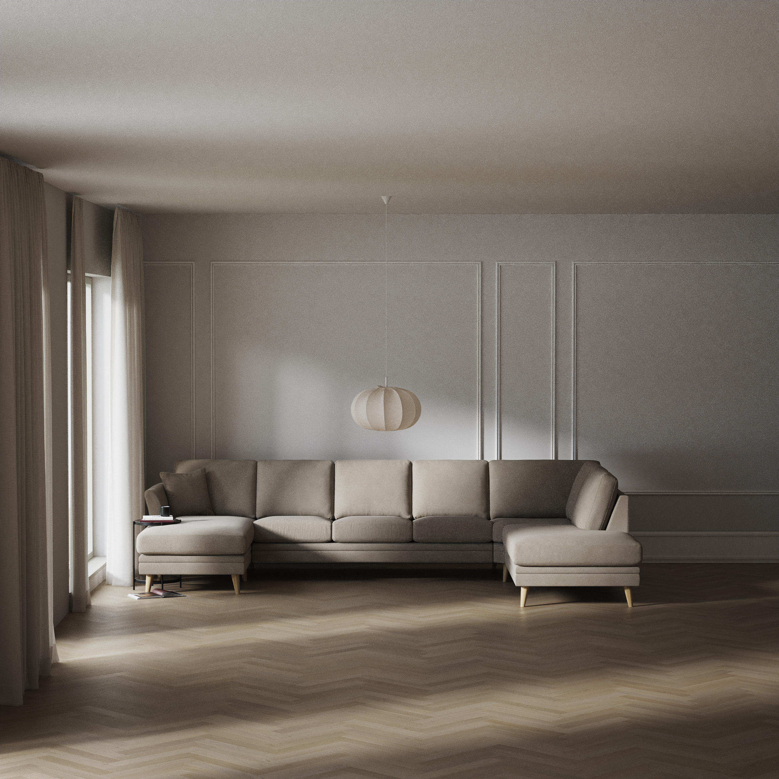 Eden - 3-sits soffa med schäslong vänster och divan höger - inspiration