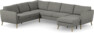 County - Hörnsoffa, 2+3-sits med schäslong höger - Grå