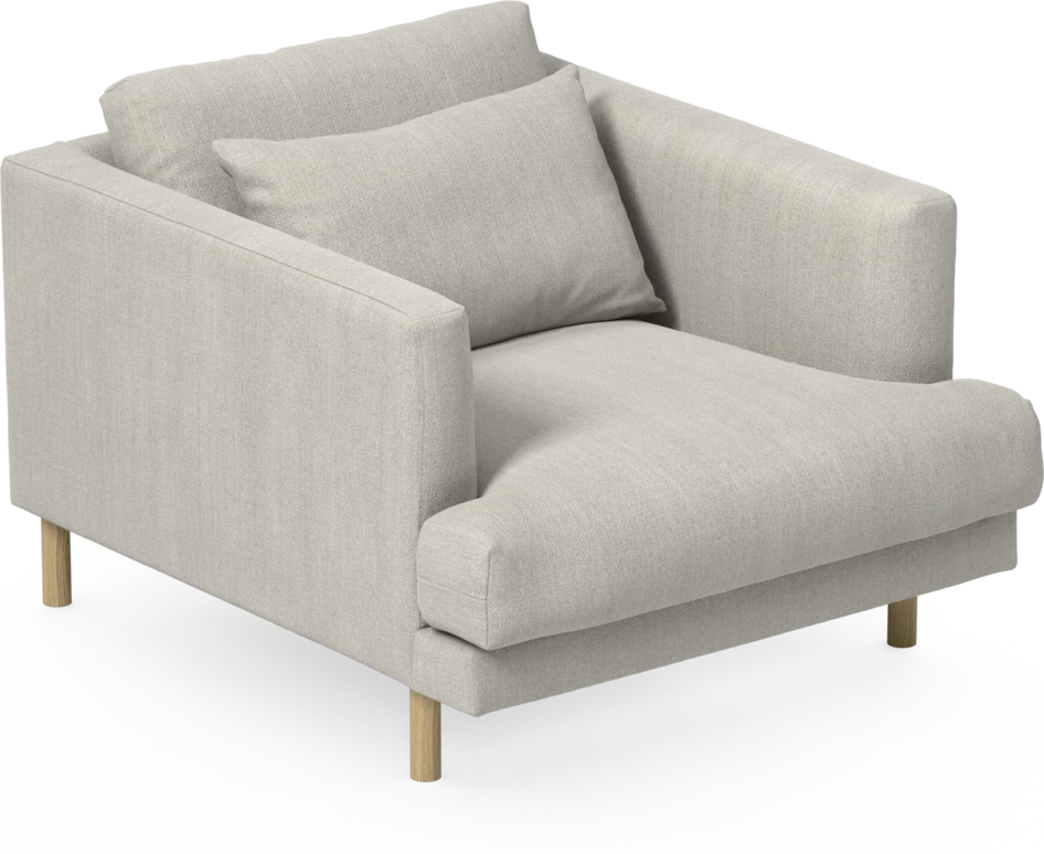 Harper - Fåtölj, 75 cm - Beige