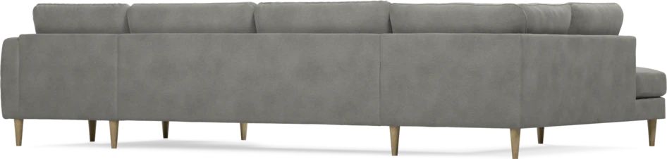 Bridge - 3-sits soffa med divan vänster och schäslong höger - Grå