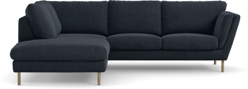 Madison Lux - 2-sits soffa med divan vänster - Blå