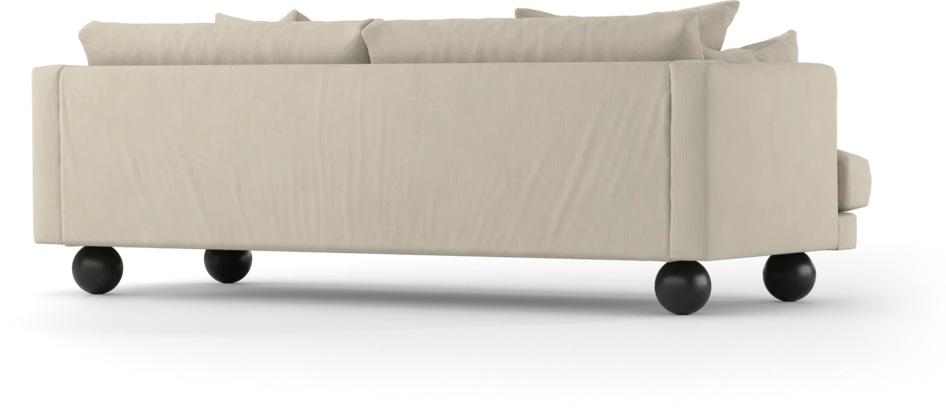 Harper - 3-sits soffa, hel dyna - Vit
