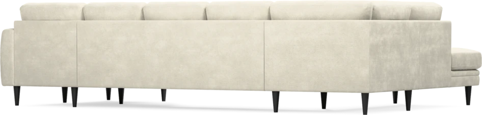 Eden - 3-sits soffa med divan vänster och schäslong höger - Vit