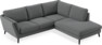 Madison - 2-sits soffa med divan höger - Grå