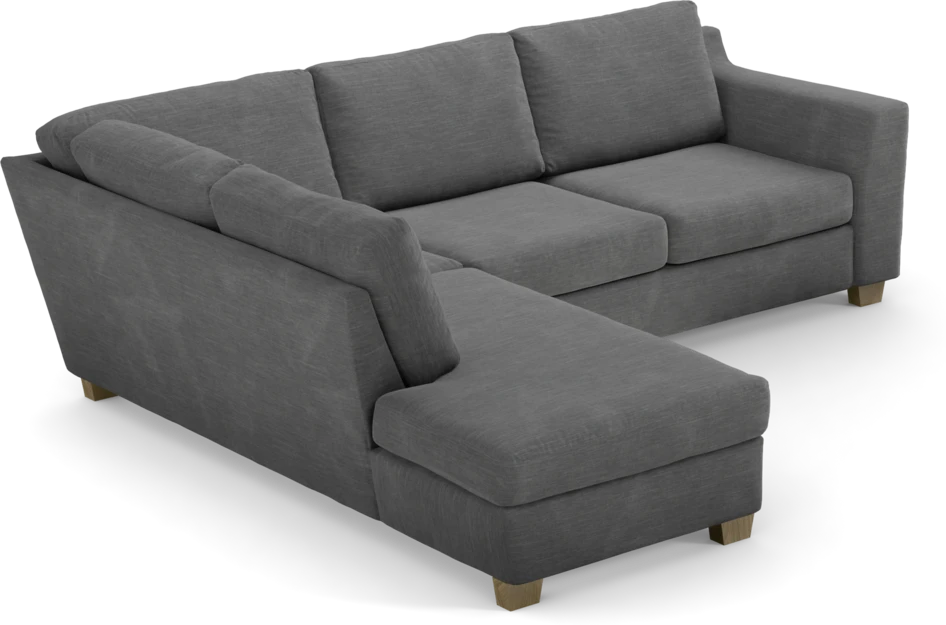 Friday - 2,5-sits soffa med divan vänster - Grå