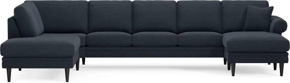 Eden - 3-sits soffa med divan vänster och schäslong höger - Blå
