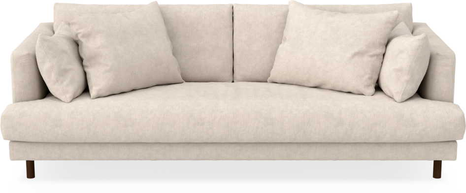 Harper - 3-sits soffa, hel dyna - Vit
