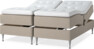 Delux Dream - Ställbar säng, dubbelsäng med bäddmadrass - Beige
