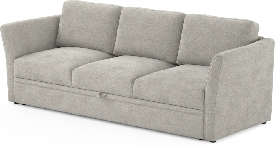 Öland - Bäddsoffa 3-sits, längsbäddad - Grå