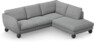 Madison Lux - 2-sits soffa med divan höger - Grå