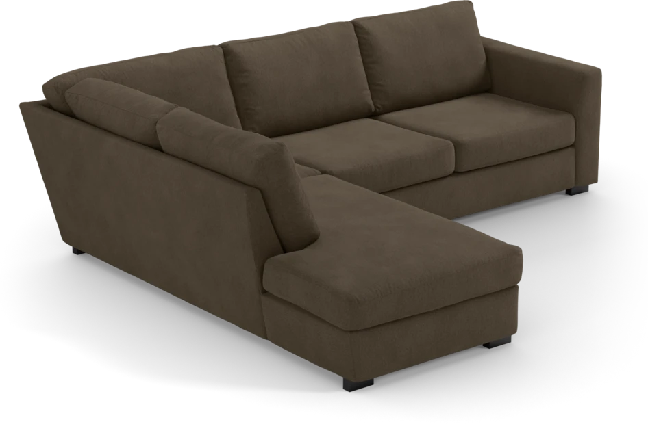 Friday - 2,5-sits soffa med divan vänster - Brun