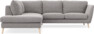 Madison - 2-sits soffa med divan vänster - Grå