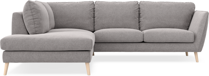 Madison - 2-sits soffa med divan vänster - Grå