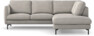 Madison Lux - 2-sits soffa med divan höger - Grå