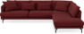 Harper - 3-sits soffa med divan höger - Rosa