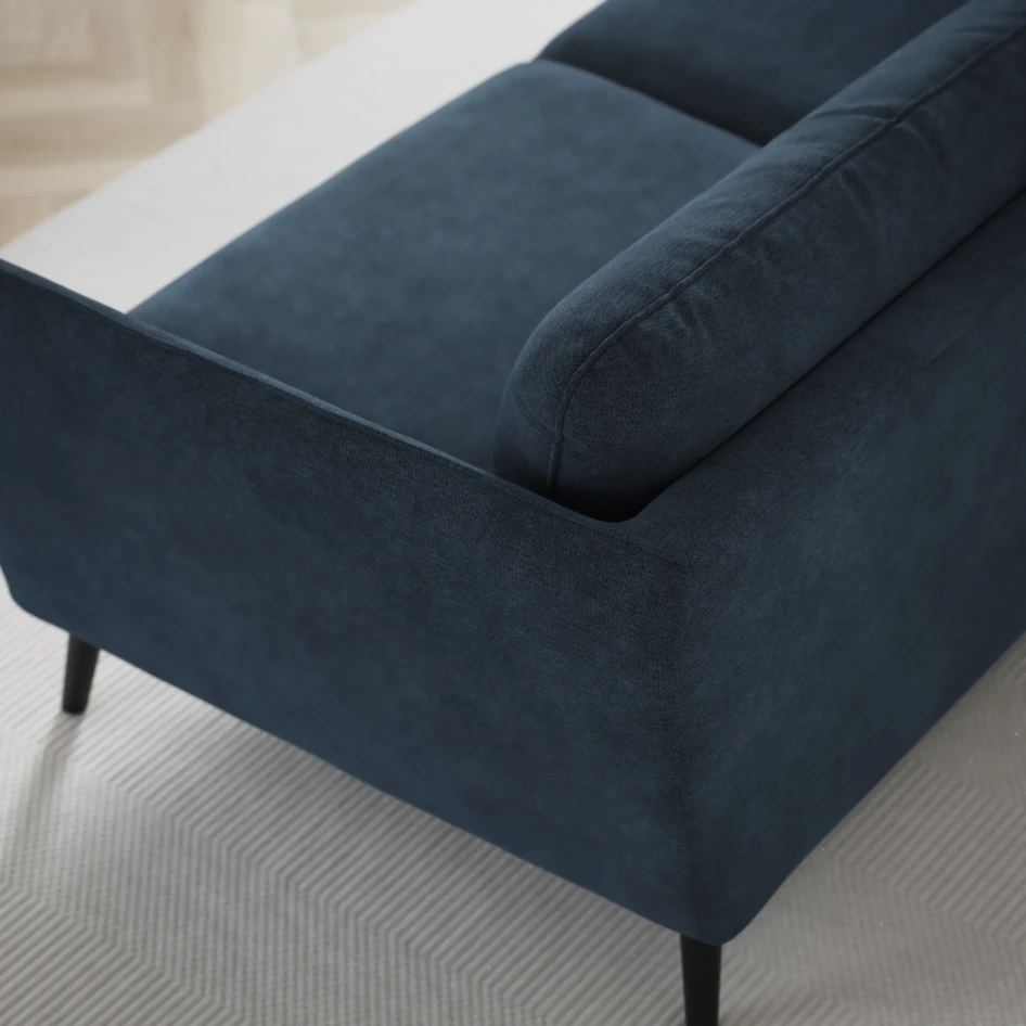Madison - 2-sits soffa med divan vänster och schäslong höger - Blå