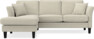 Eden - 2-sits soffa med schäslong - Beige