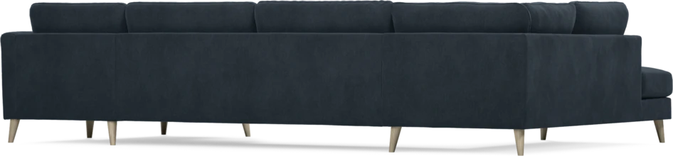 Bridge - 3-sits soffa med divan vänster och schäslong höger - Blå