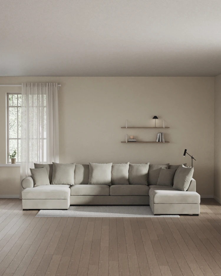 Town - 3-sits soffa med divan höger och schäslong vänster - inspiration