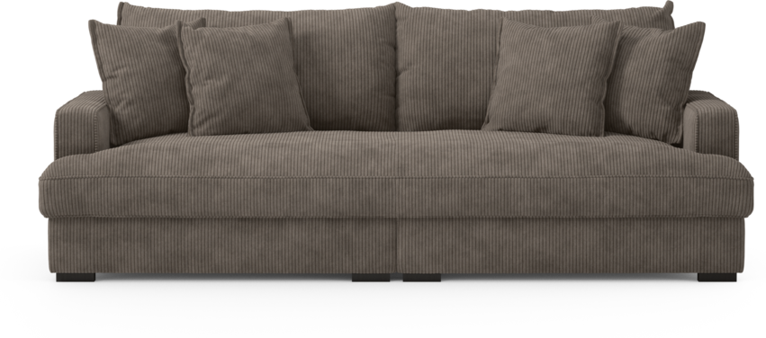 Rossi - 3-sits soffa, hel dyna - Brun