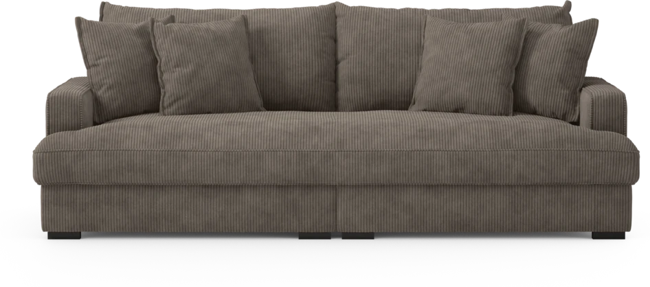 Rossi - 3-sits soffa, hel dyna - Brun