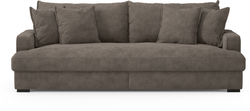 Rossi - 3-sits soffa, hel dyna - Brun