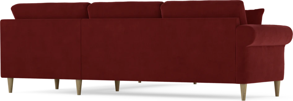 Eden - Hörnsoffa, 2,5+2,5-sits - Röd