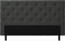 Delux Pikerad Låg - Sänggavel, 90-210 cm - Grå