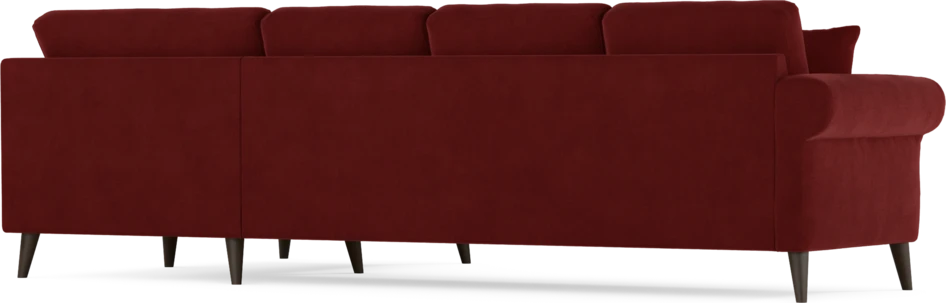 Eden - Hörnsoffa, 3+1-sits - Röd