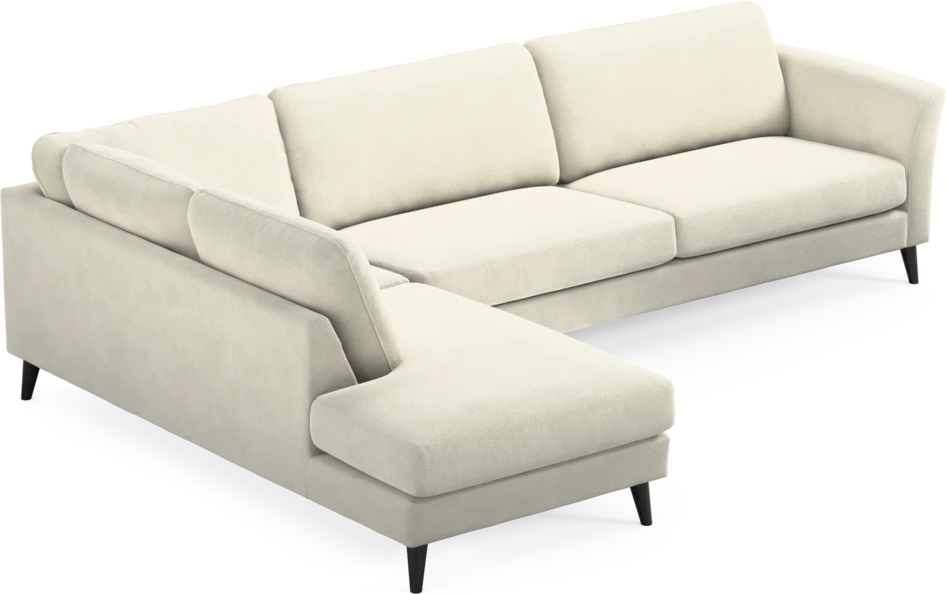 Bridge - 4-sits soffa med divan vänster - Vit