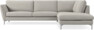Madison Lux - 3-sits soffa med divan höger - Grå