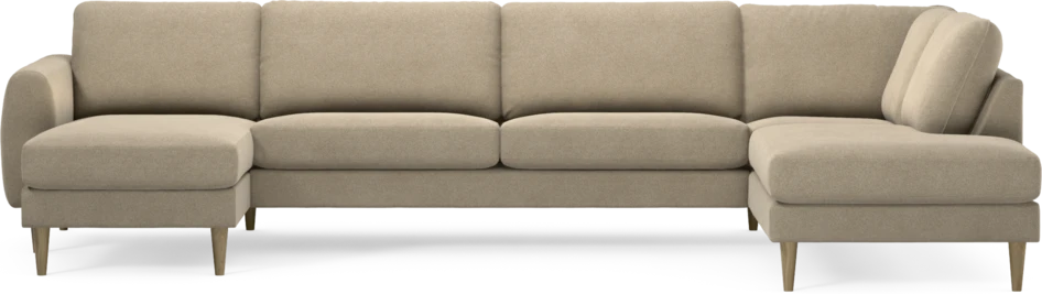 Bridge - 3-sits soffa med schäslong vänster och divan höger - Beige