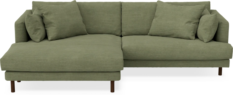 Harper - 4-sits med schäslong XL vänster - Grön